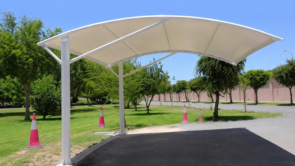 Car parking shade installation